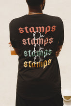 Load image into Gallery viewer, Stamps On Stamps Long Tee